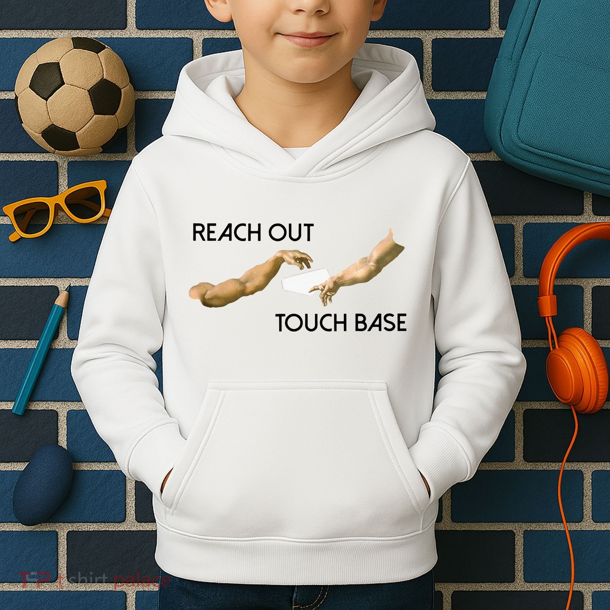 Reach Out Touch Base Tech Jargonslang Kids Hoodie
