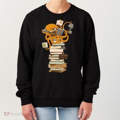 Reading Octopus Tea Coffee And Books Gift Women's Sweatshirt