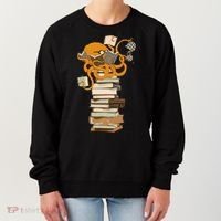 Reading Octopus Tea Coffee And Books Gift Women's Sweatshirt thumb 0