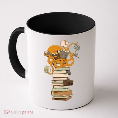 Reading Octopus Tea Coffee And Books Gift Coffee Mug