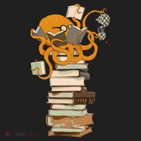 Reading Octopus Tea Coffee And Books Gift Golf Towel thumb 3