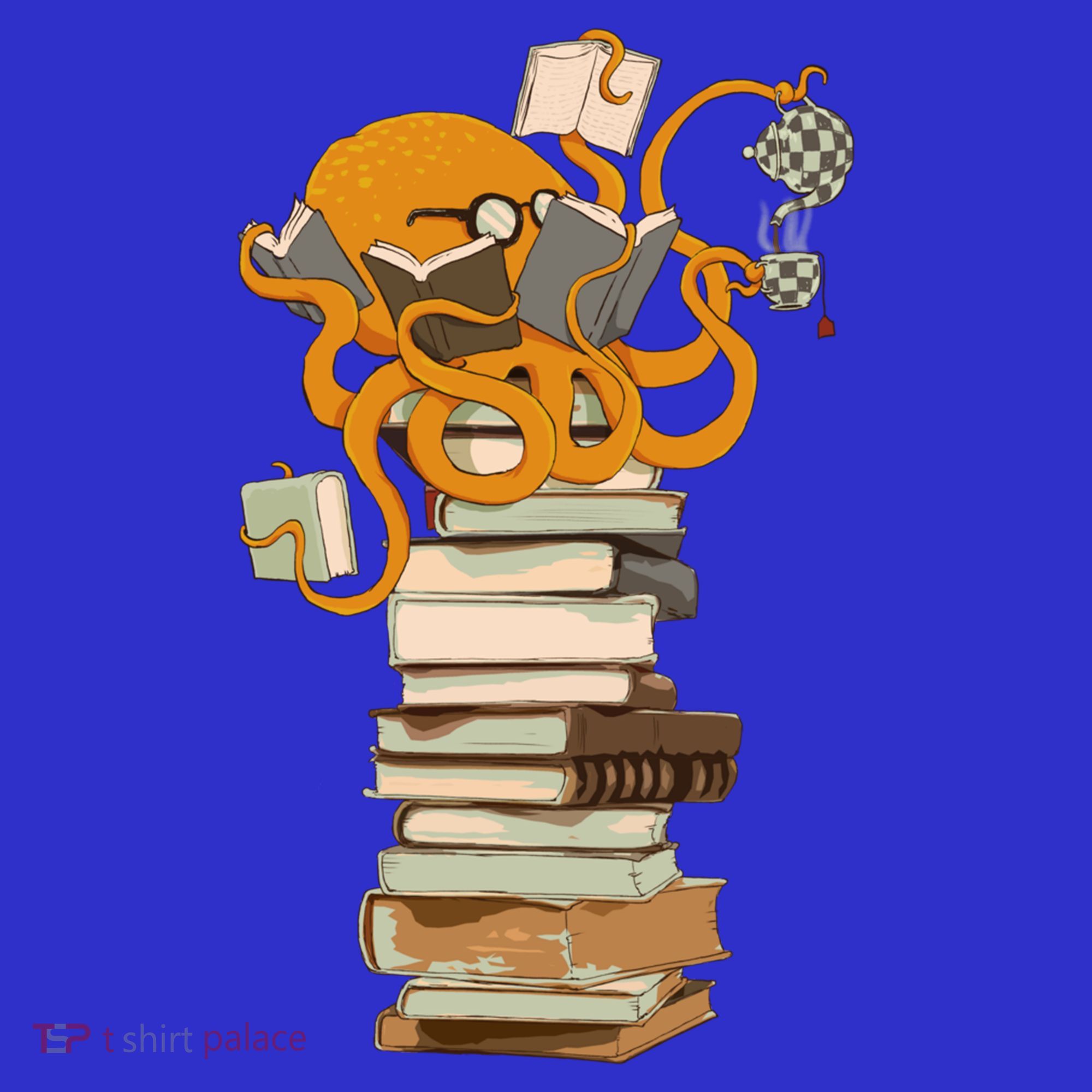 Reading Octopus Tea Coffee And Books Gift Hoodie