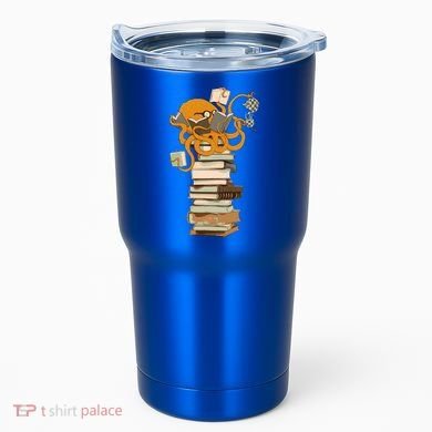 Reading Octopus Tea Coffee And Books Gift Tumbler
