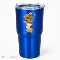 Reading Octopus Tea Coffee And Books Gift Tumbler thumb 0