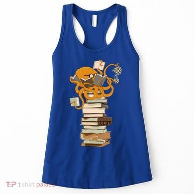 Reading Octopus Tea Coffee And Books Gift Women's Tank Top