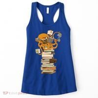Reading Octopus Tea Coffee And Books Gift Women's Tank Top thumb 0