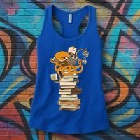 Reading Octopus Tea Coffee And Books Gift Women's Tank Top thumb 3
