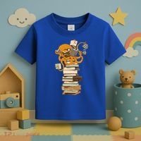 Reading Octopus Tea Coffee And Books Gift Toddler T-Shirt thumb 3