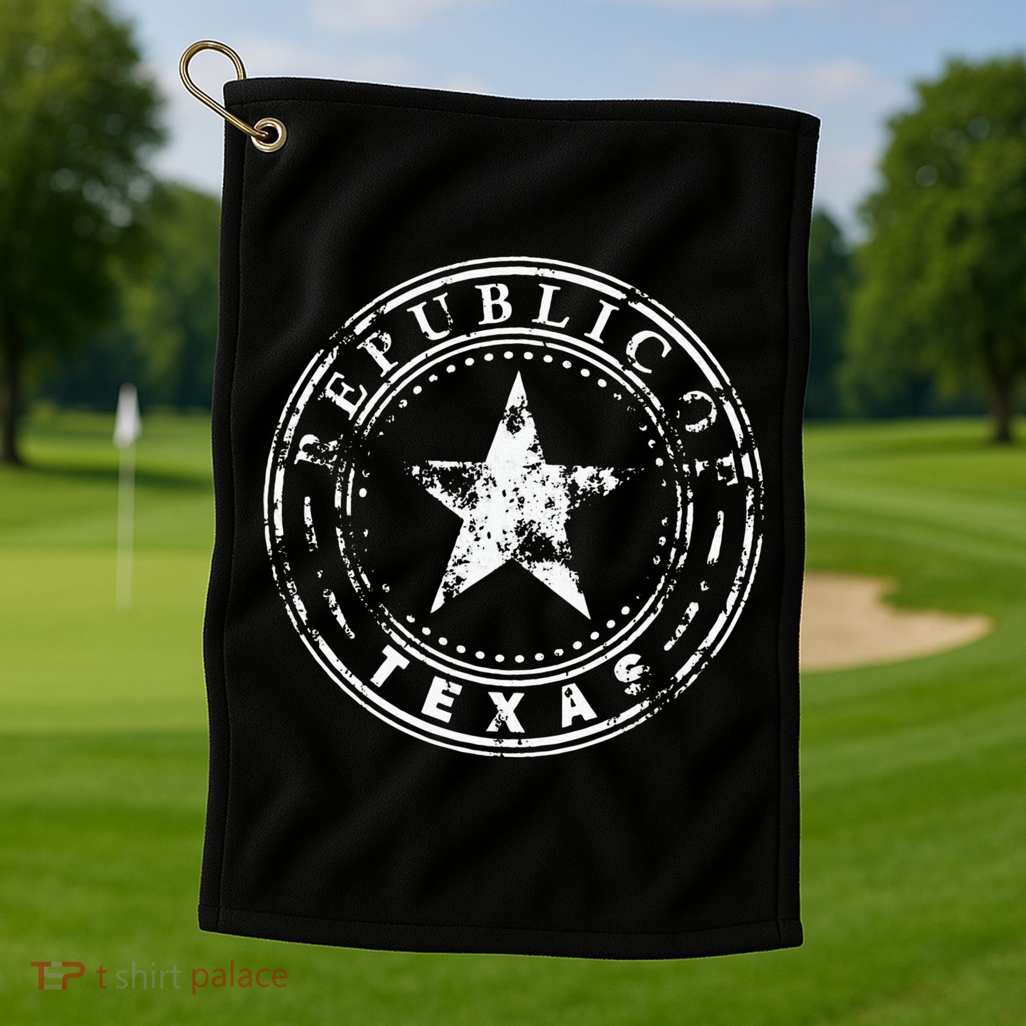 Republic Of Texas Golf Towel