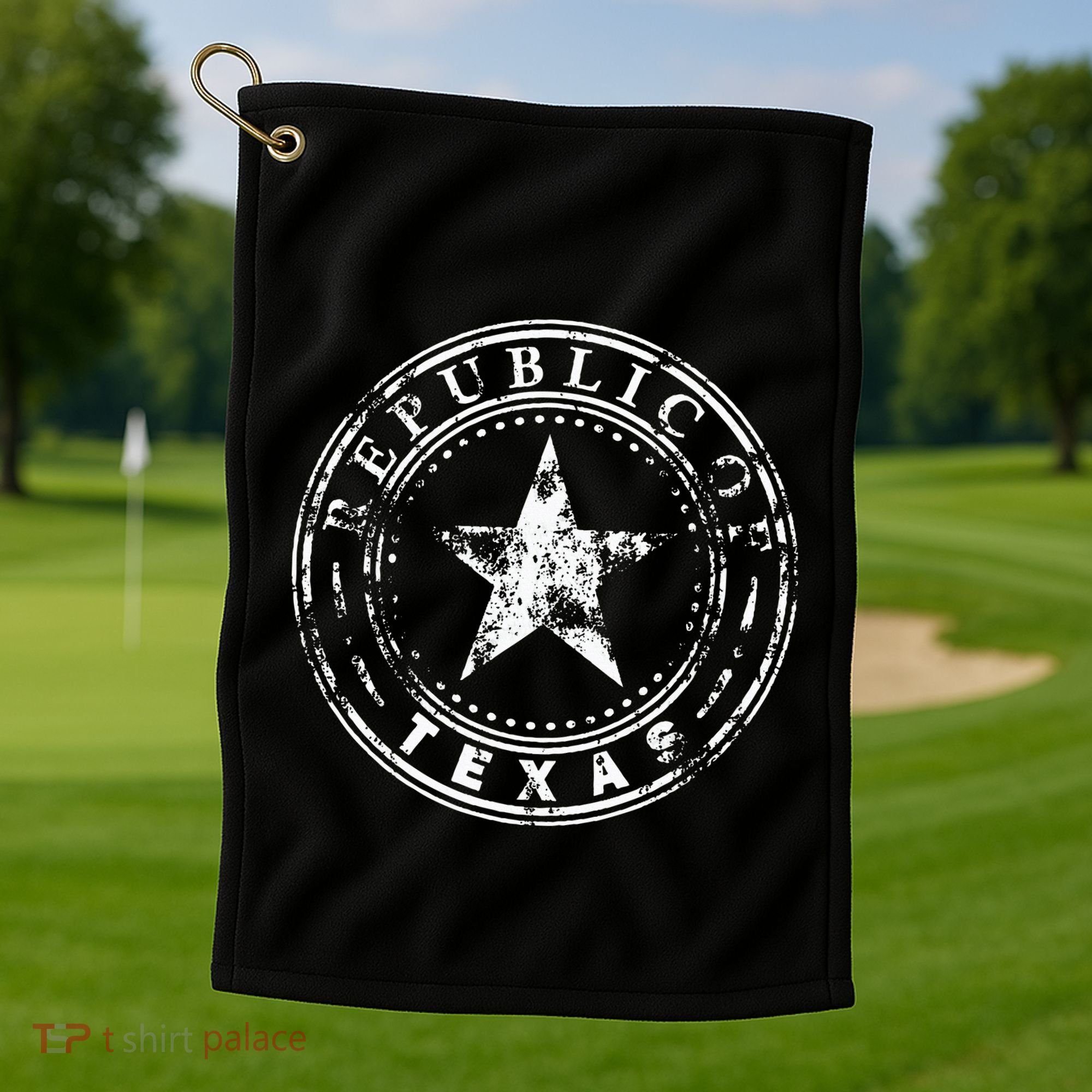 Republic Of Texas Golf Towel