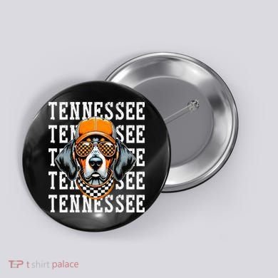 Retro Orange Tennessee Personalized Name Vintage Classic Button
