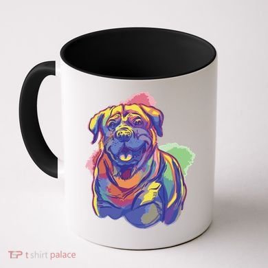Rottweiler Colorful Dog Coffee Mug
