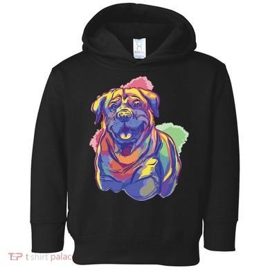Rottweiler Colorful Dog Toddler Hoodie