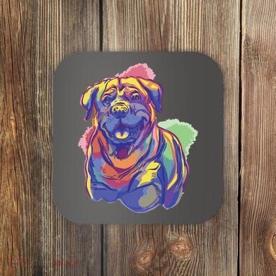 Rottweiler Colorful Dog Coaster