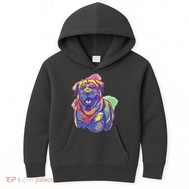 Rottweiler Colorful Dog Kids Hoodie