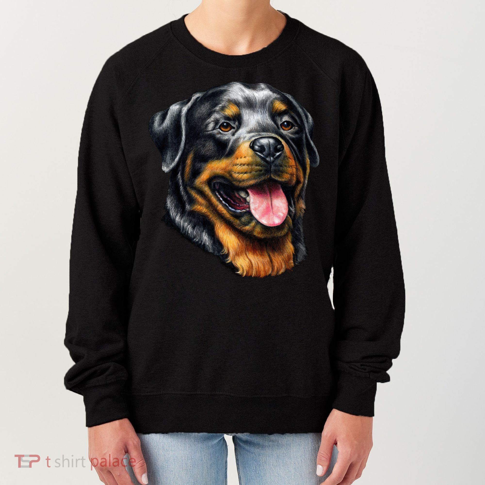 Rottweiler Face Women's Sweatshirt