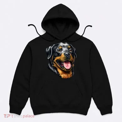 Rottweiler Face Hoodie