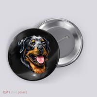 Rottweiler Face Button thumb 0