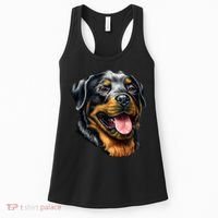 Rottweiler Face Women's Tank Top thumb 0