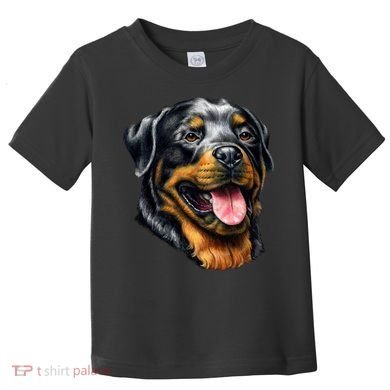 Rottweiler Face Toddler T-Shirt