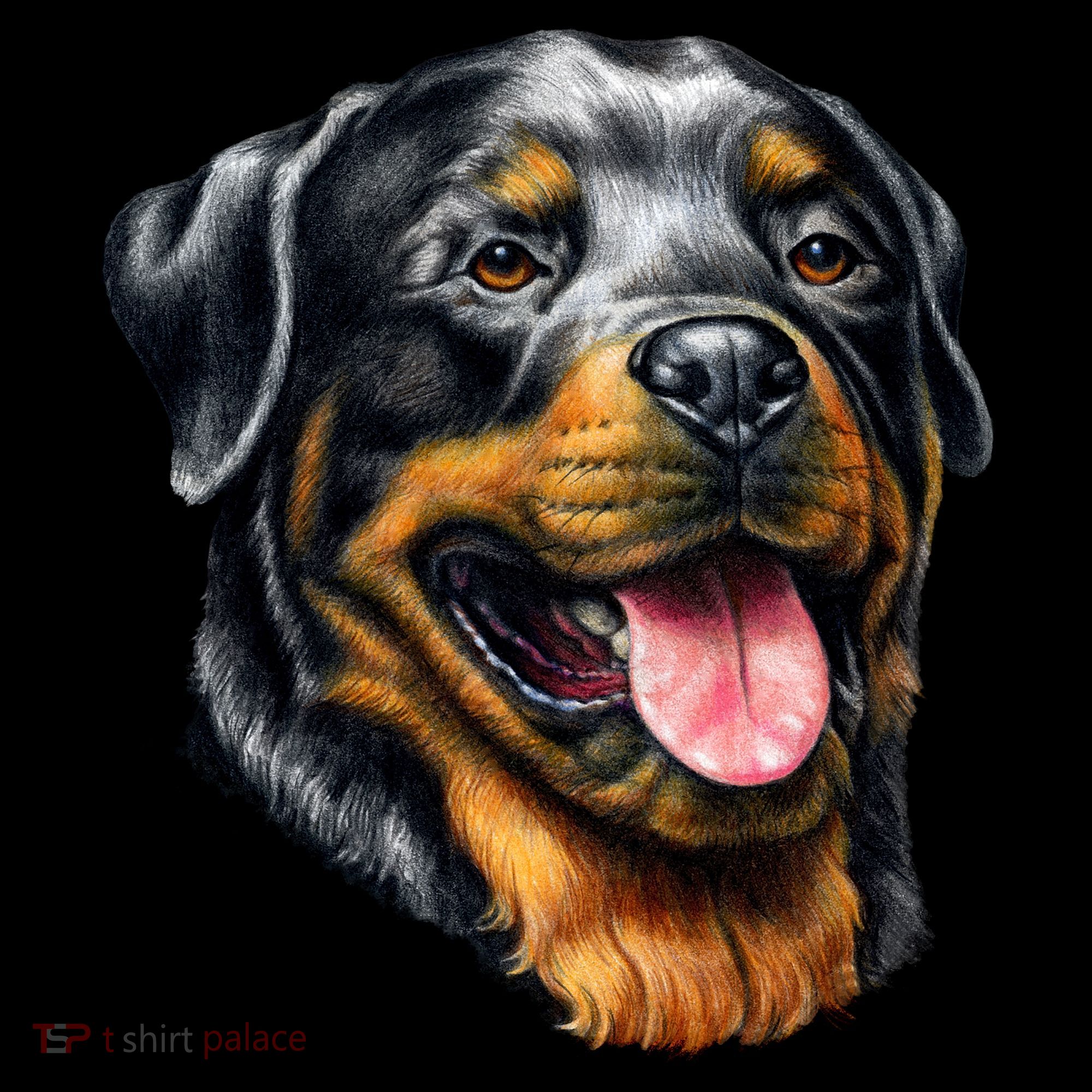 Rottweiler Face Kids Sweatshirt