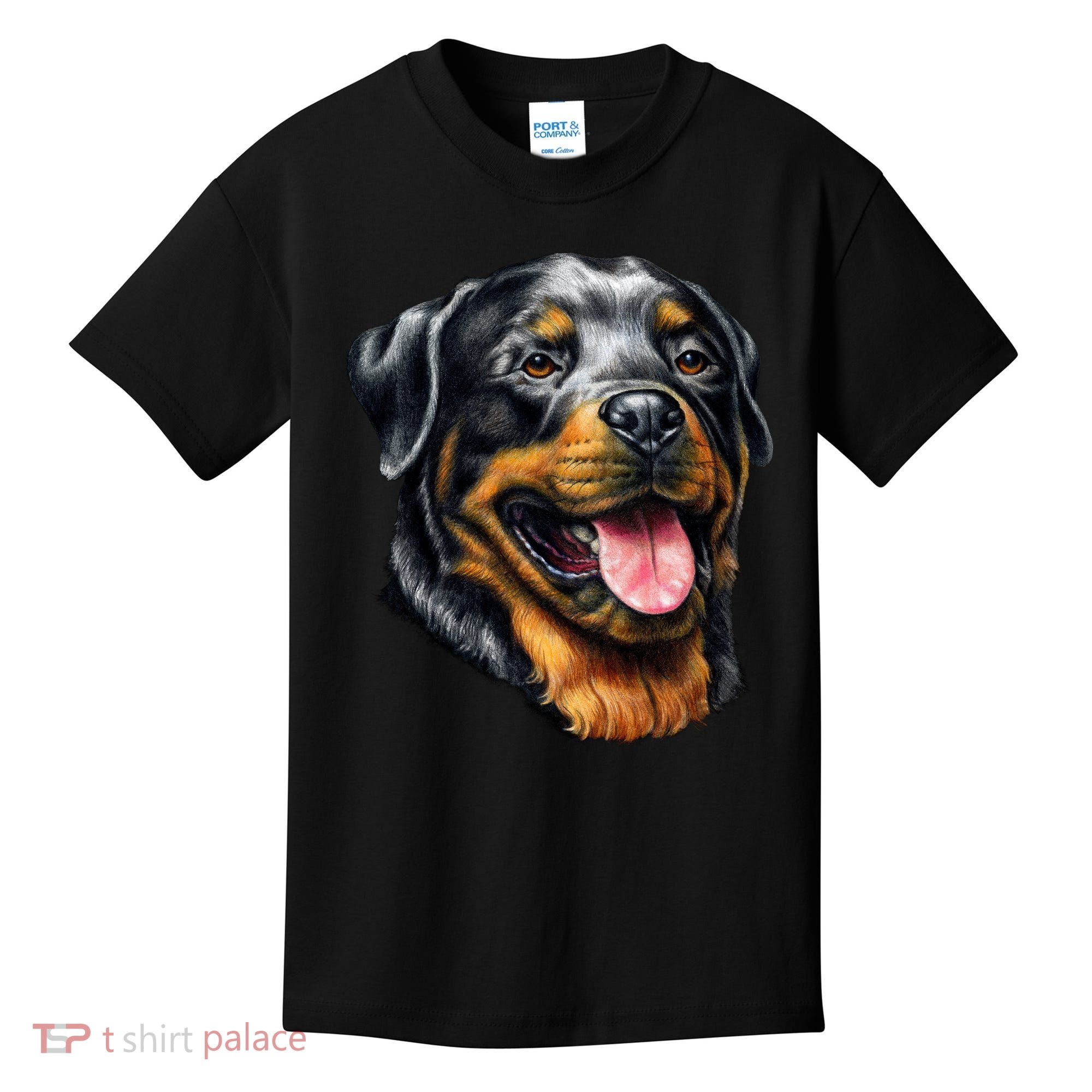 Rottweiler Face Kids T-Shirt