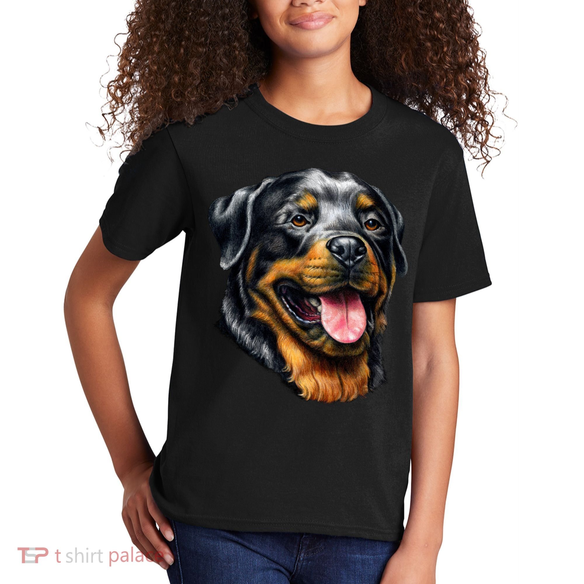 Rottweiler Face Kids T-Shirt