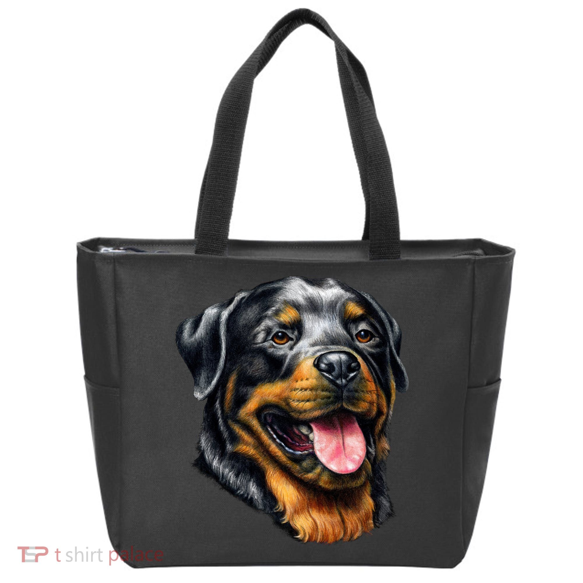 Rottweiler Face Tote Bag