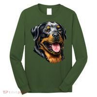 Rottweiler Face Long Sleeve Shirt thumb 0