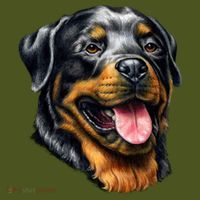 Rottweiler Face Kids Hoodie thumb 2