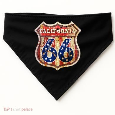 Route 66 California USA-Made Doggie Bandana