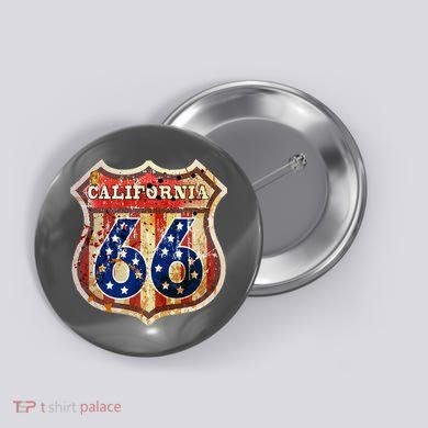 Route 66 California Button