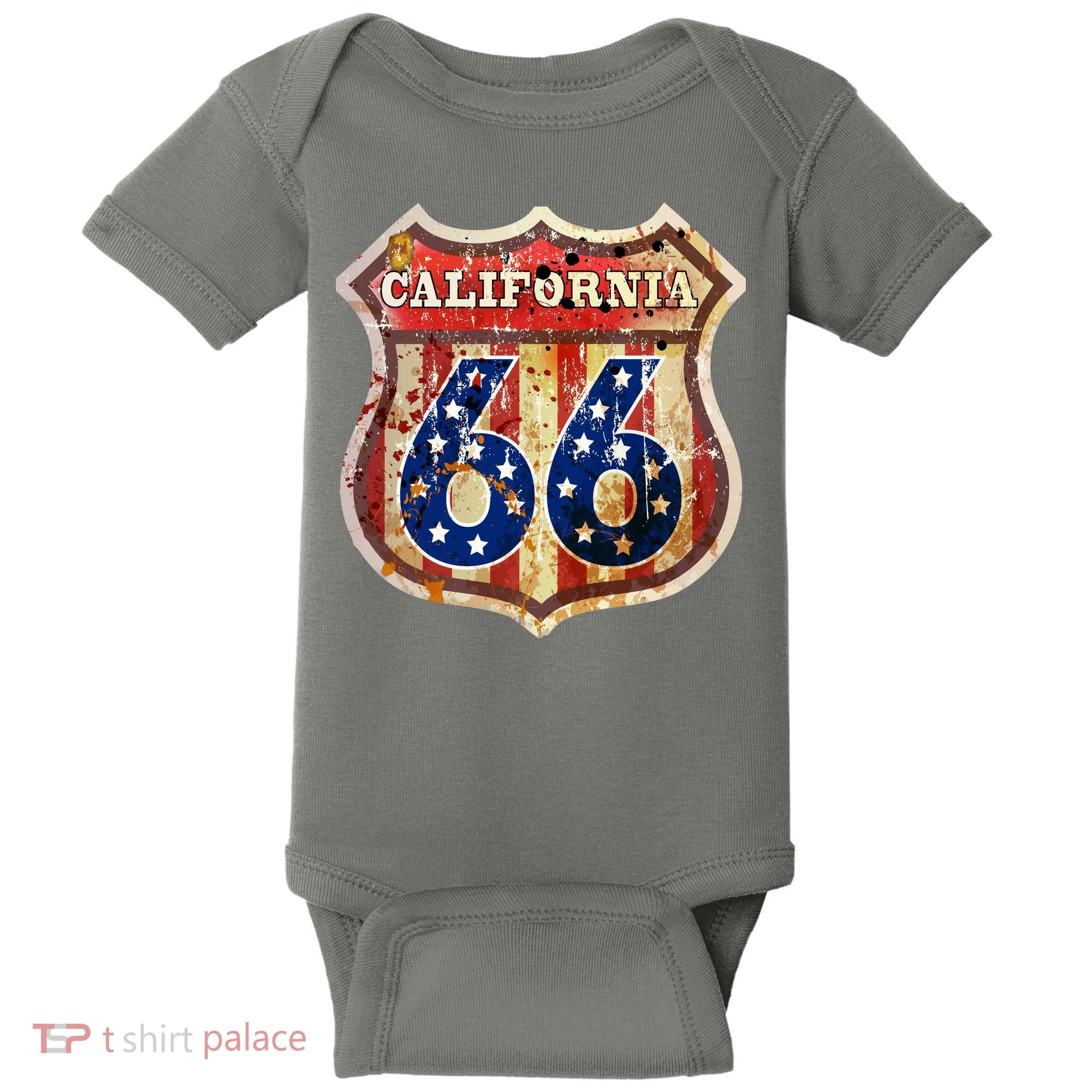 Route 66 California Baby Bodysuit