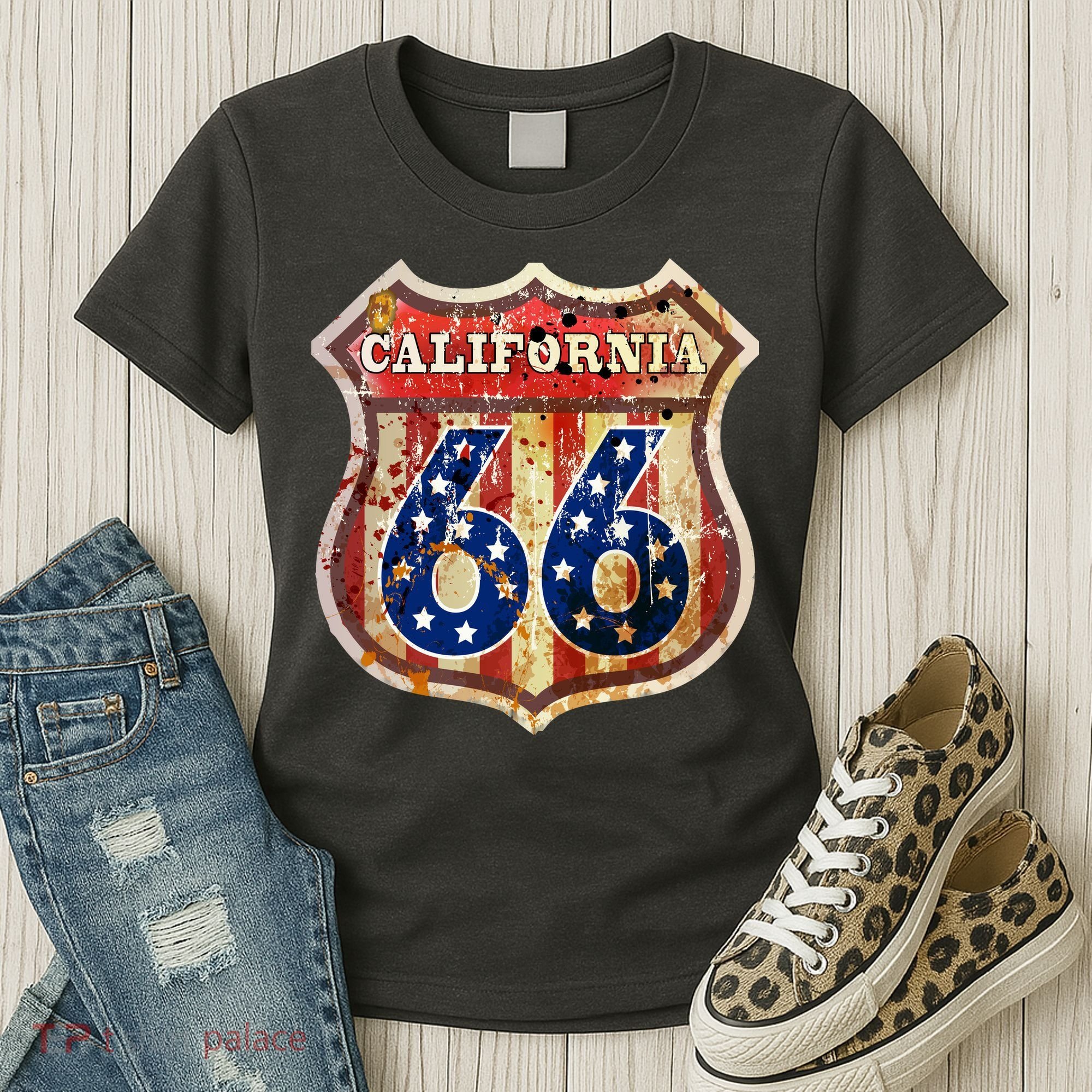 Route 66 California Women's T-Shirt