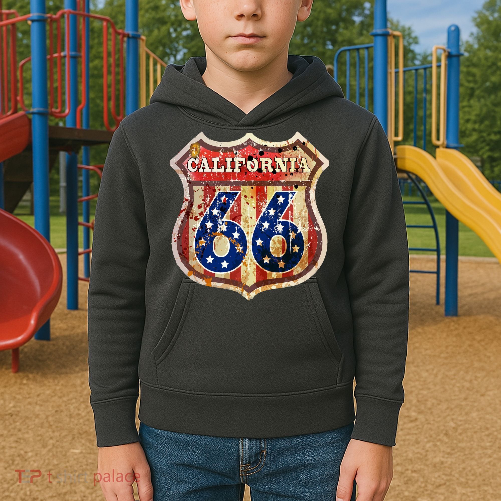 Route 66 California Kids Hoodie