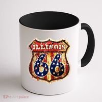 Route 66 Illinois Coffee Mug thumb 1