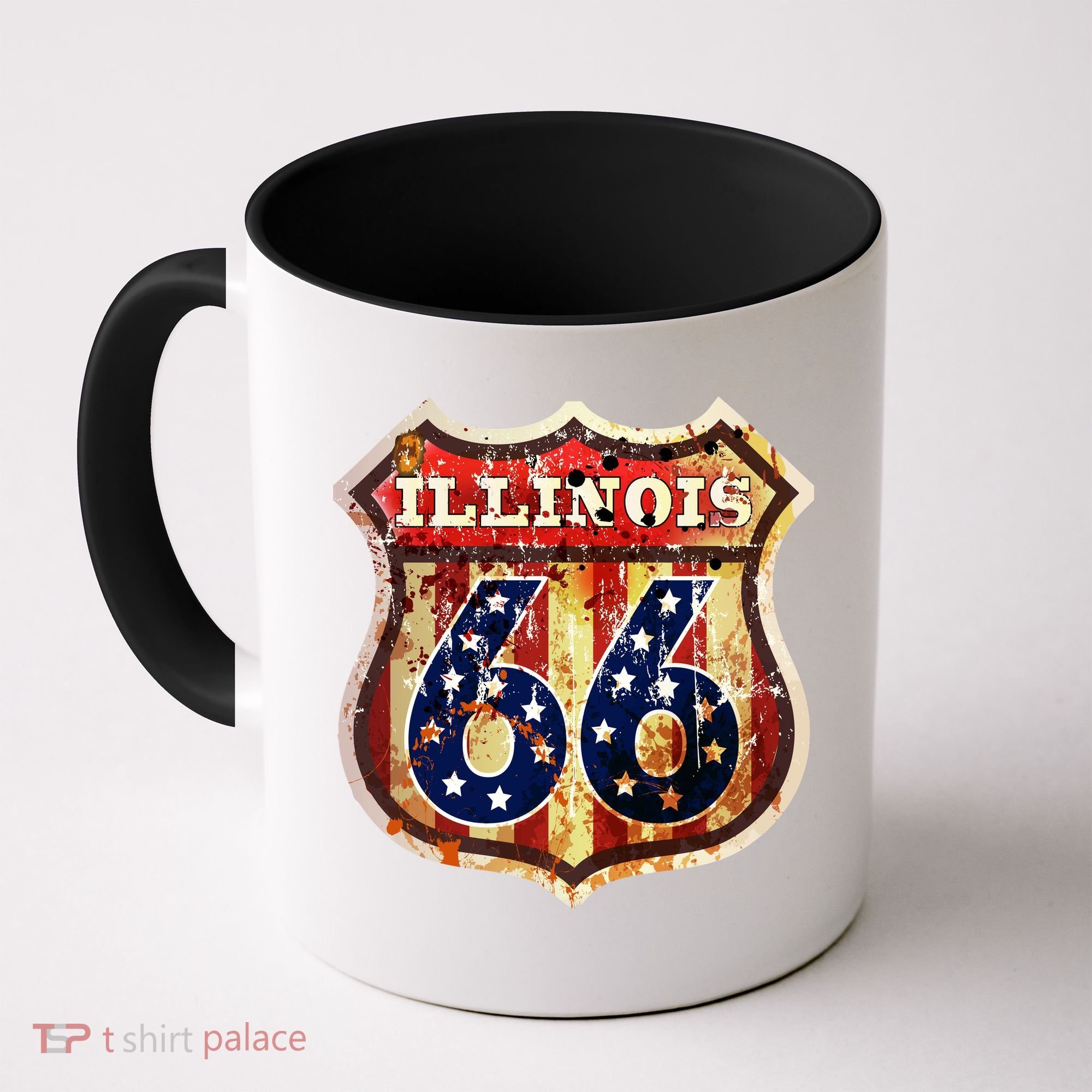 Route 66 Illinois Coffee Mug