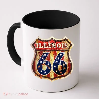 Route 66 Illinois Coffee Mug