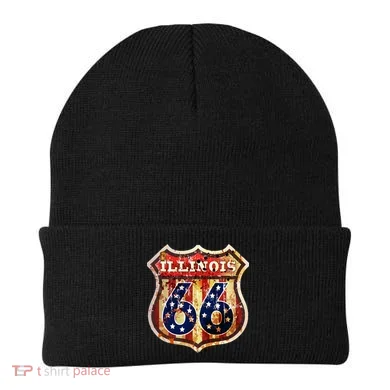 Route 66 Illinois Beanie