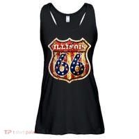Route 66 Illinois Ladies Essential Flowy Tank thumb 0