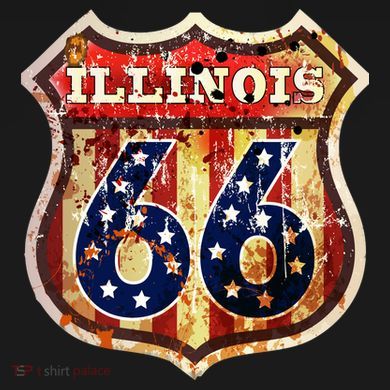 Route 66 Illinois Pom Pom 12in Knit Beanie