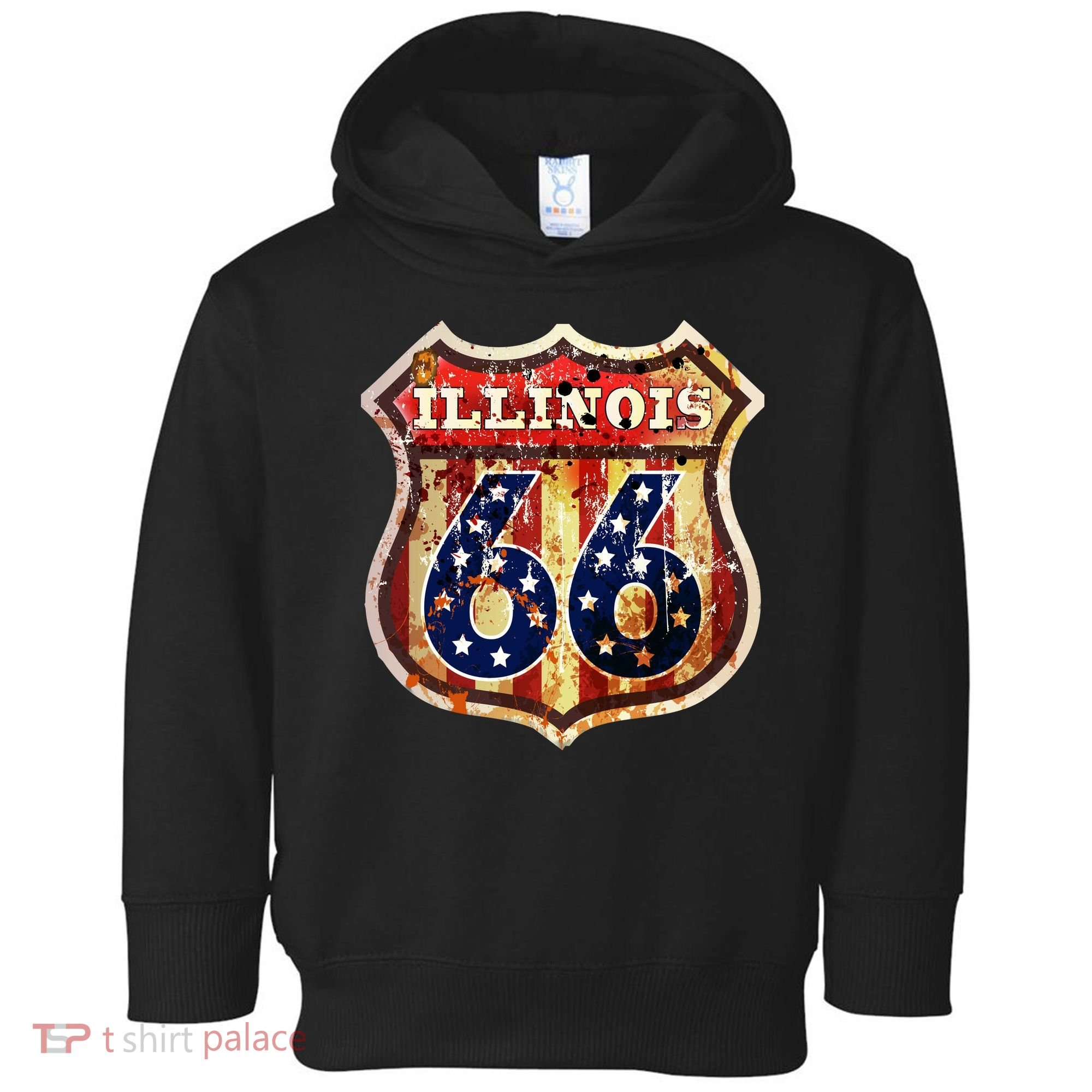 Route 66 Illinois Toddler Hoodie