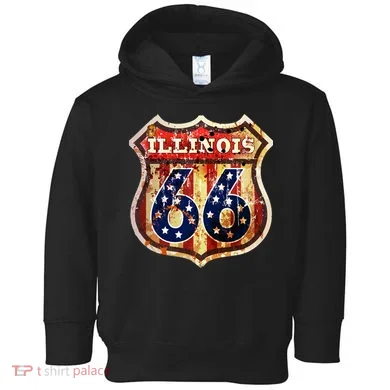 Route 66 Illinois Toddler Hoodie