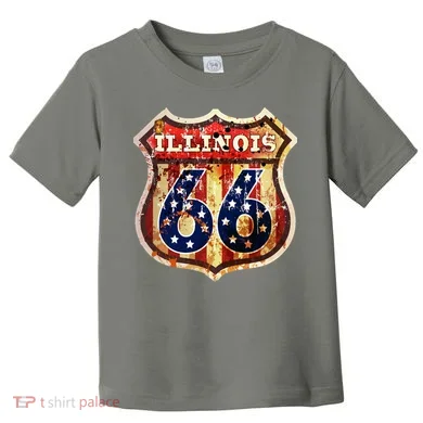 Route 66 Illinois Toddler T-Shirt