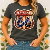 Route 66 Illinois Women's T-Shirt thumb 2