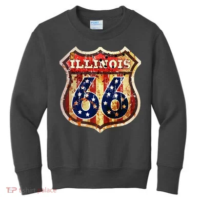 Route 66 Illinois Kids Sweatshirt