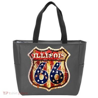 Route 66 Illinois Tote Bag