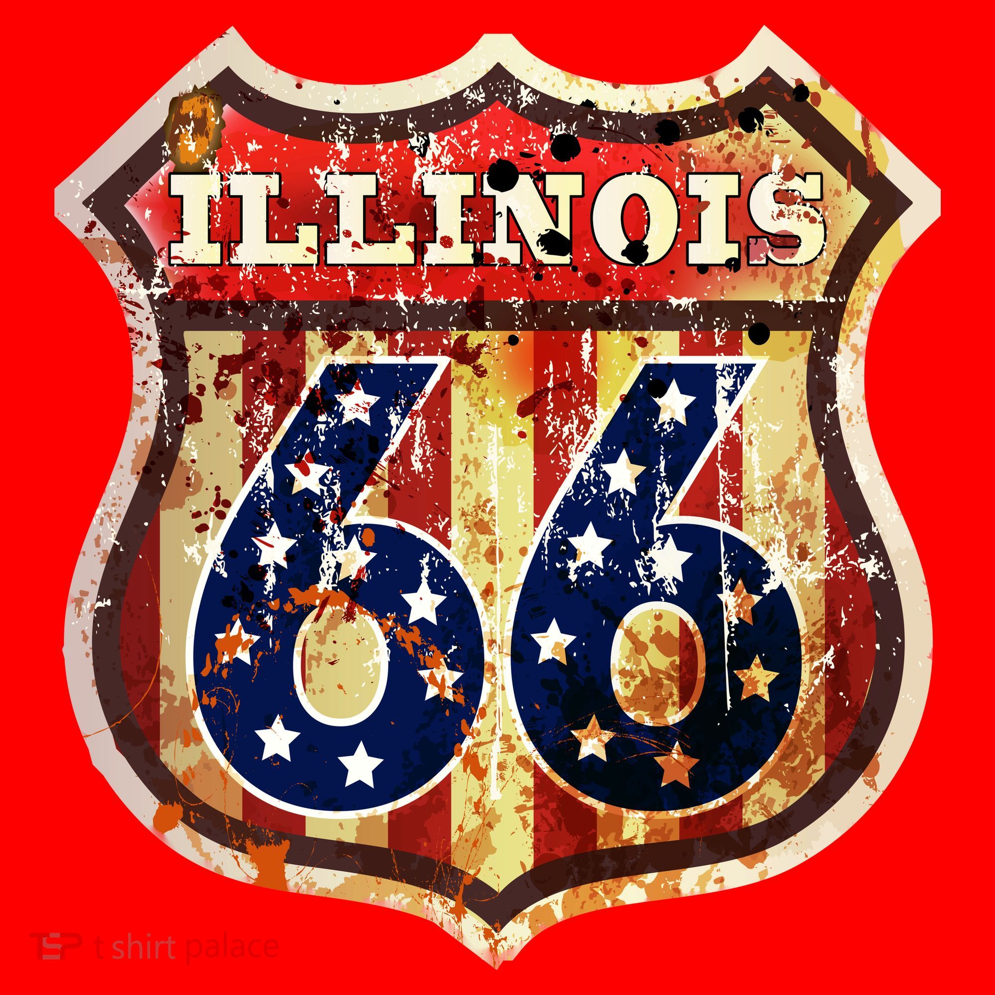 Route 66 Illinois Santa Hat