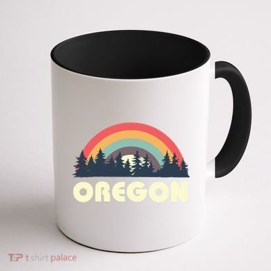 Retro Oregon Vintage Pnw Pacific Northwest Gift Coffee Mug back