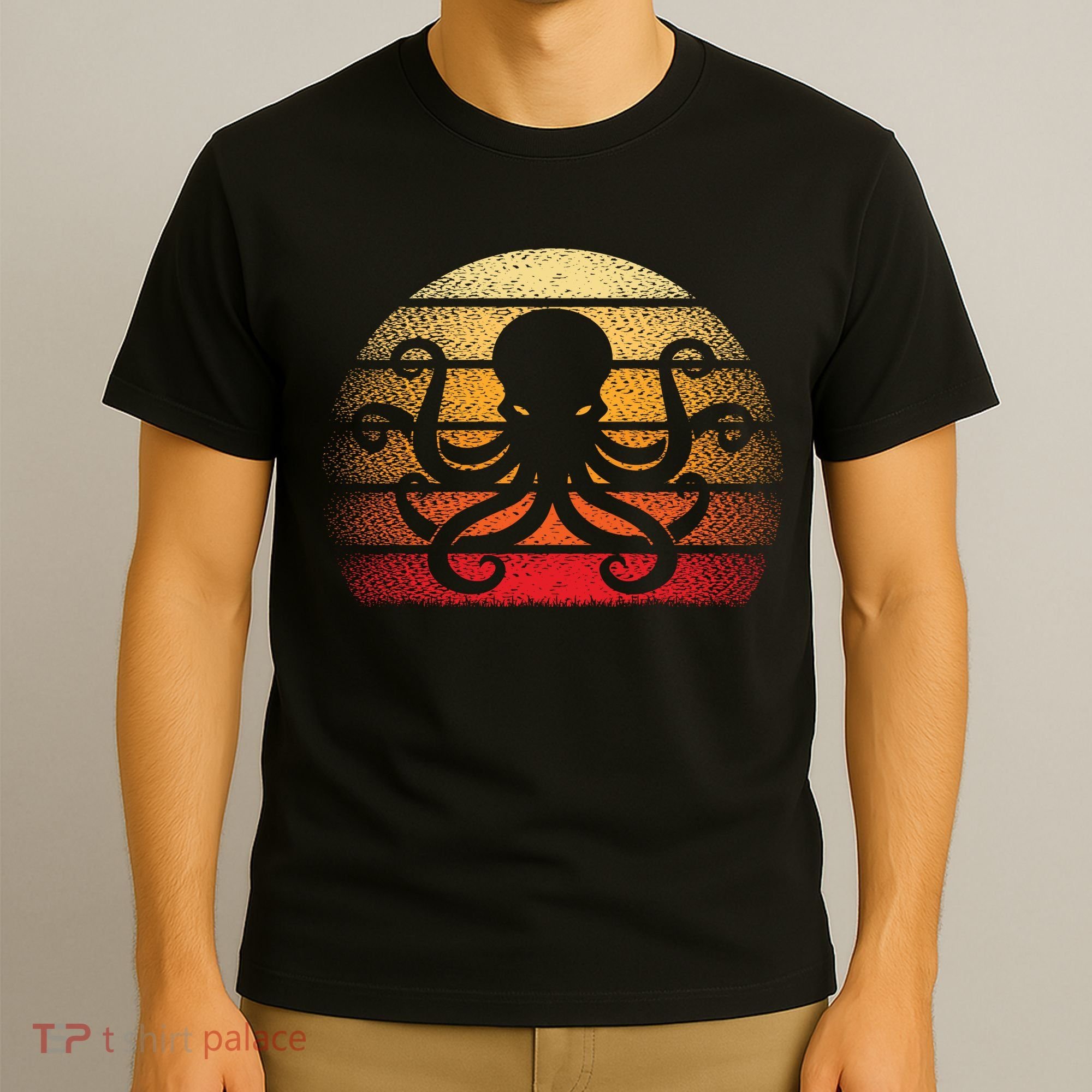 Retro Octopus Vintage T-Shirt